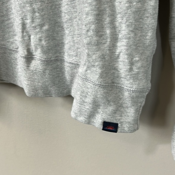 FAHERTY Sunwashed Slub Hoodie Shirt Light Grey Heather Mens Knit Top Sz L - Picture 5 of 15